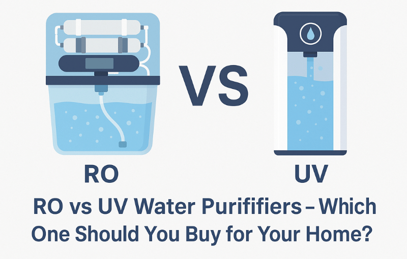 RO vs UV Water Purifiers – Which One Should You Buy for Your Home?